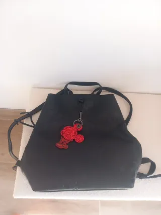 Bolso Desigual Mickey Mouse Negro Rojo