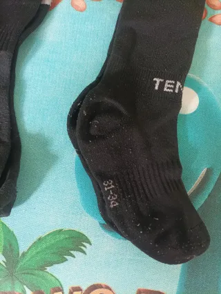 Medias de fútbol niño Talla 31-34 Guantes portero