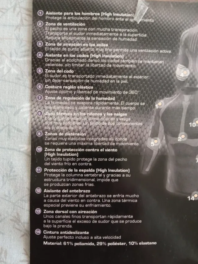 Camiseta técnica motorista Crivit XXL