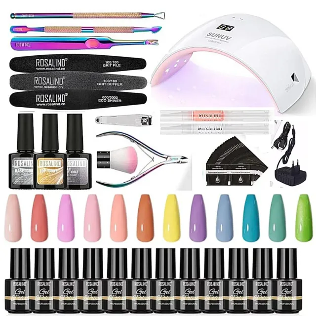 Set Uñas Semipermanentes Manicura