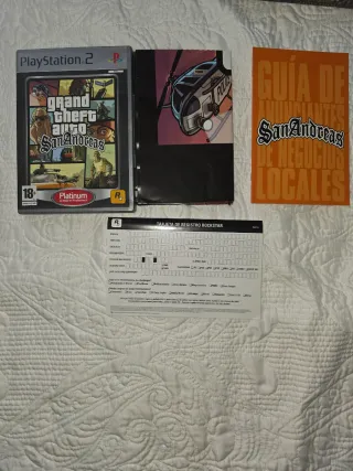 Caja GTA San Andreas PS2 Platinum (sin juego)