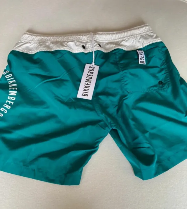 Bañador Bikkembergs Teal y Blanco