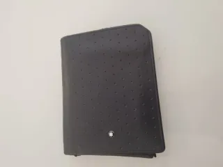 Cartera Montblanc Negra Perforada