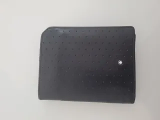 Cartera Montblanc Negra Perforada