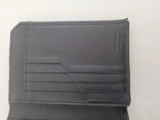 Cartera Montblanc Negra Perforada