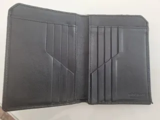 Cartera Montblanc Negra Perforada