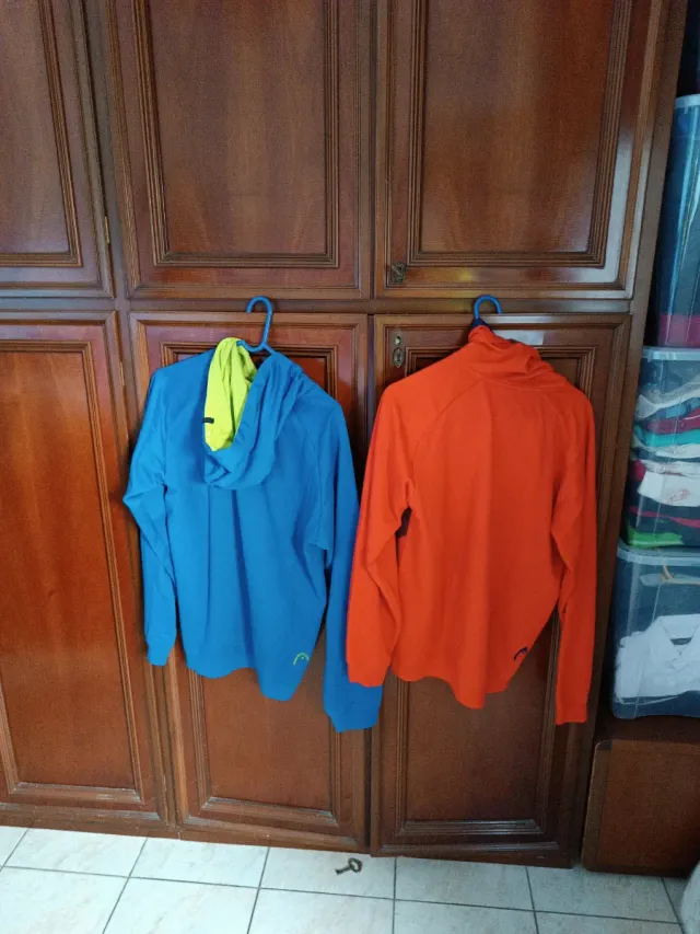 2 Felpe Head Blu e Arancione , misura L