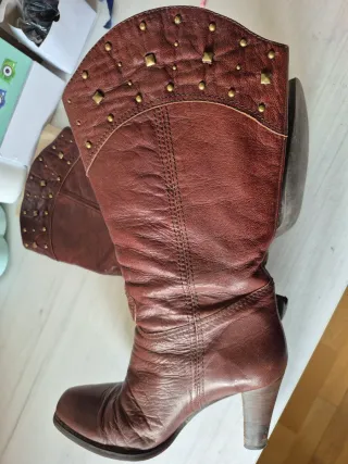 Botas Pompili Cuero Talla 37.