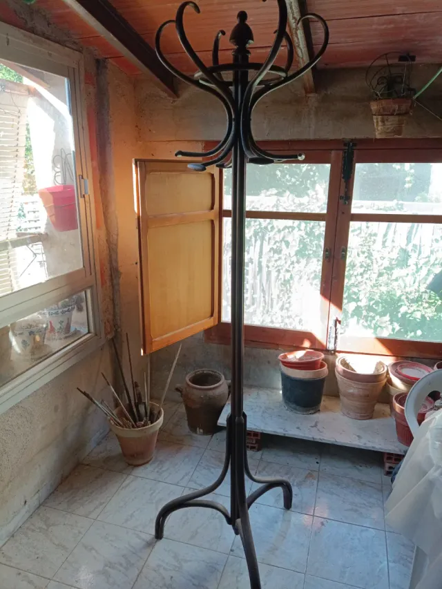 Perchero Vintage Metal y Madera