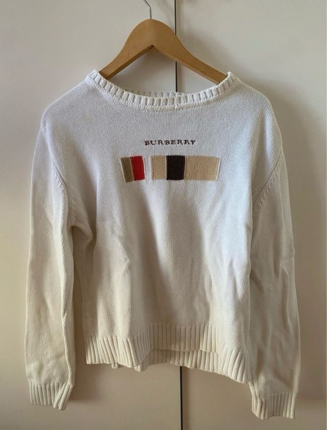 Jersey Burberry Multicolor Blanco