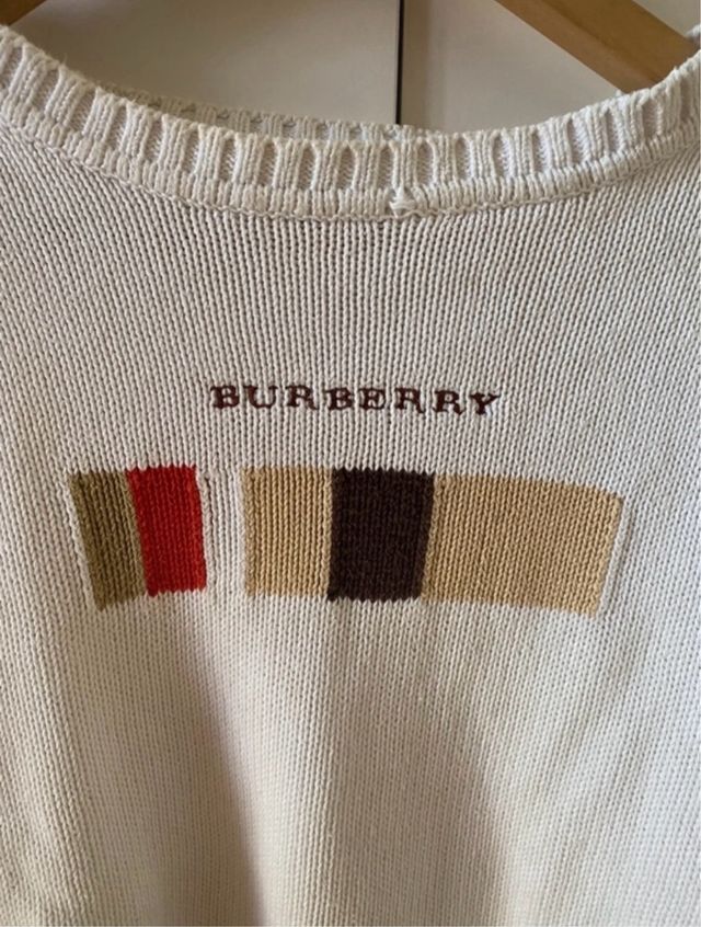 Jersey Burberry Multicolor Blanco