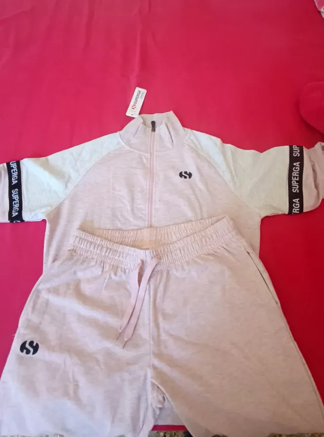 Tuta Superga garzata in cotone