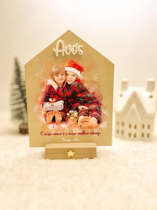 Placa personalizada com foto