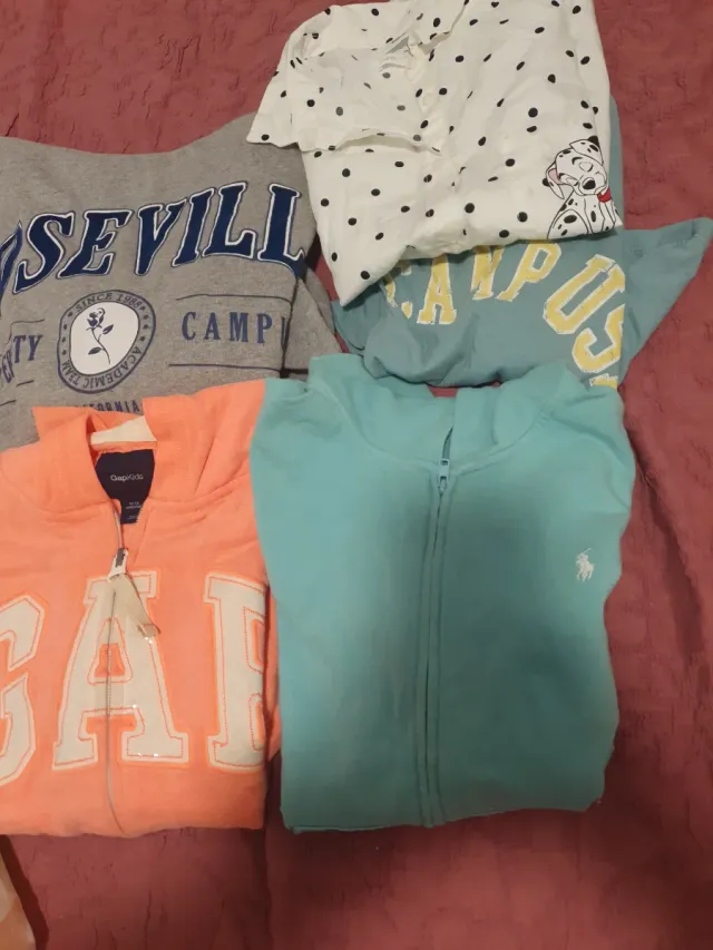 Lote Ropa Infantil: Sudaderas y Polos 12 13 años