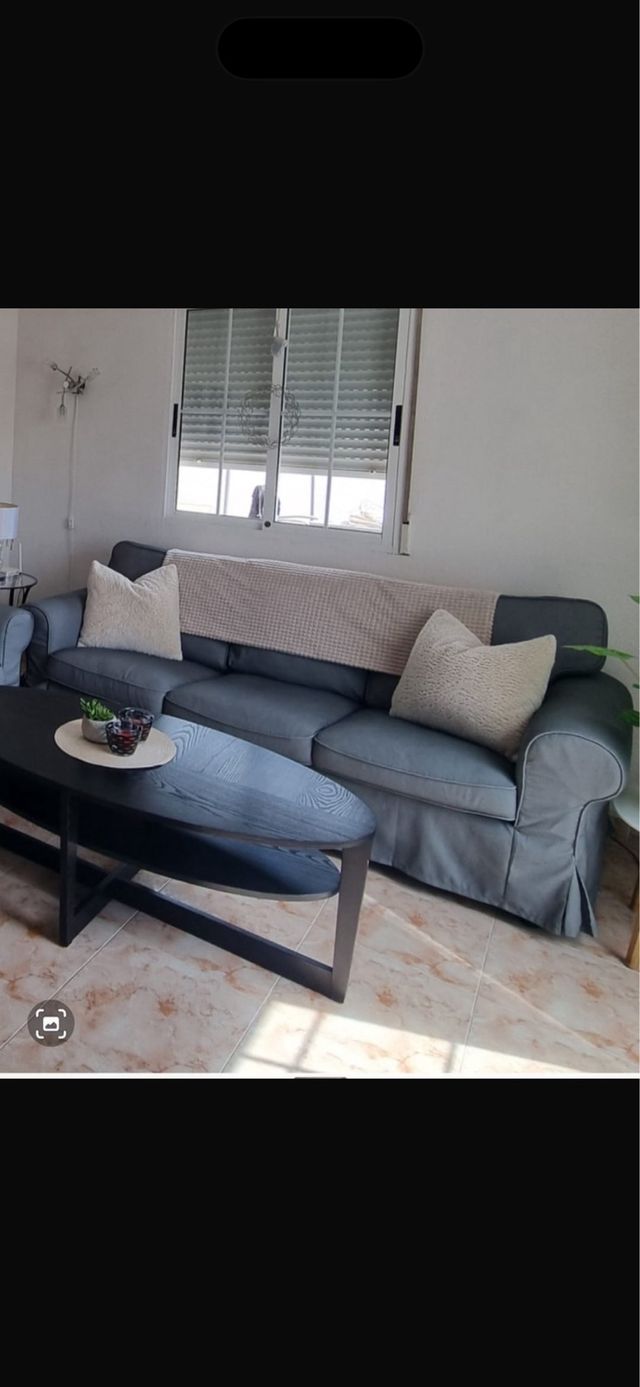 Sofá IKEA Ekenäs Tela Gris