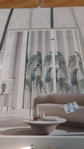 Tenda a Pannello Foglie Tropicali