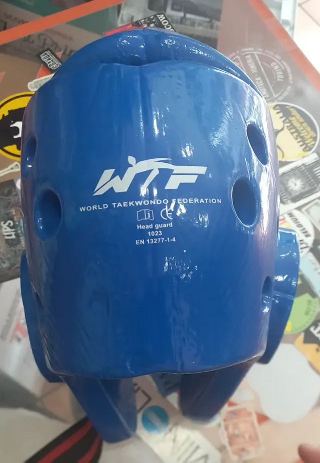 Casco Protezione Bambini Taekwondo WACOKU Blu