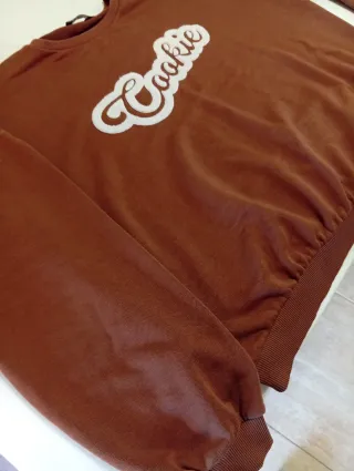 Sudadera marrón Cookie Talla L