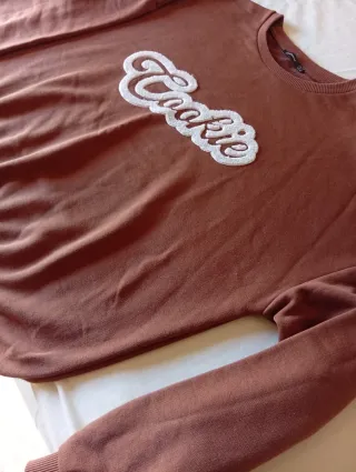 Sudadera marrón Cookie Talla L