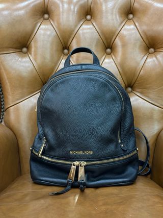 Mochila piel Michael Kors Negra Original