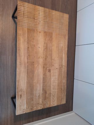 Mesa de centro madera y metal