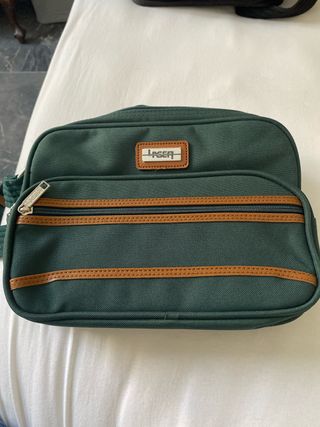 Borsa Laser unisex verde e marrone