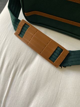 Borsa Laser unisex verde e marrone