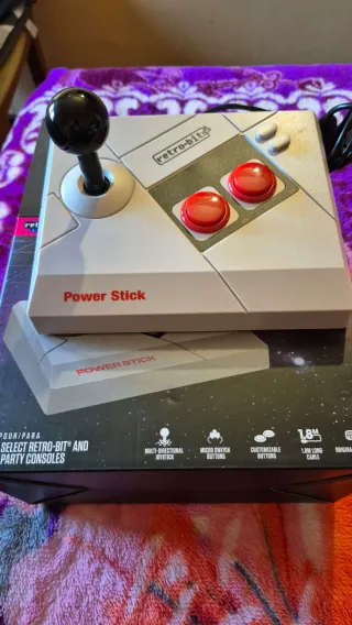 Control Retro-Bit Power Stick NES Beige/Rojo
