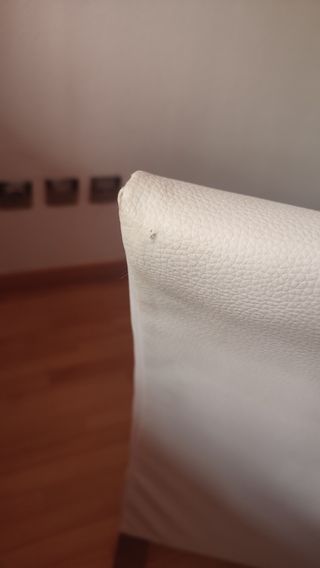 Sillón polipiel blanco