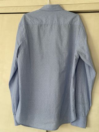 Camisa azul de topos Moto Bike