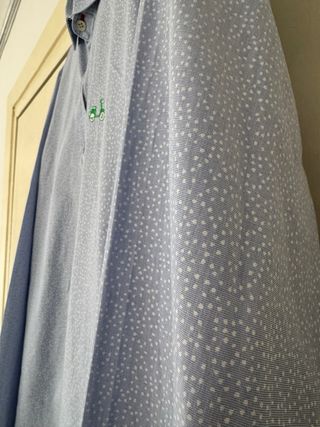 Camisa azul de topos Moto Bike