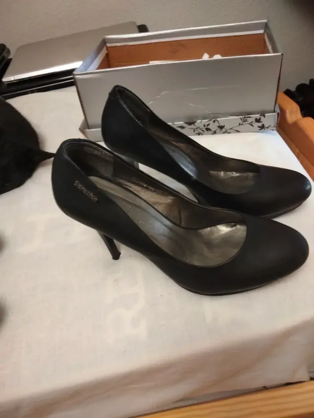 Scarpe con tacco alto nere da donna