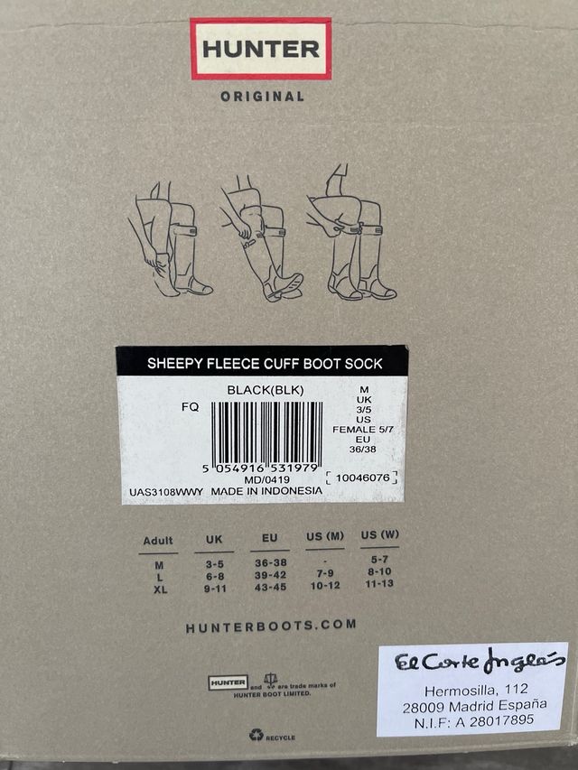 Calcetines Hunter Originales Talla M