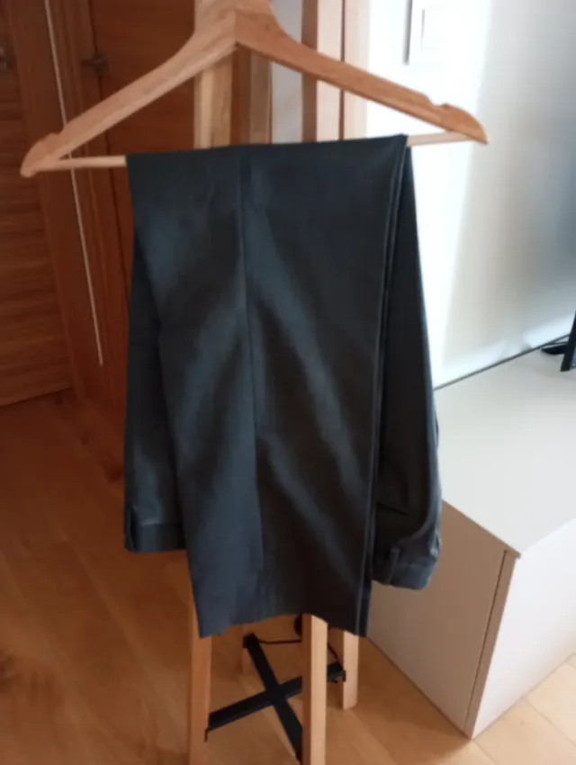 Pantalones de vestir grises caballero