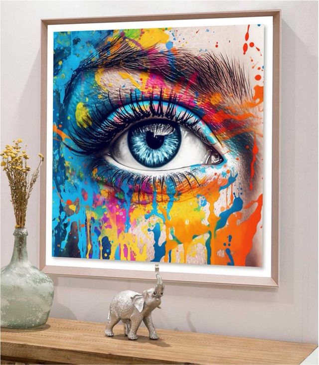 Cuadro Ojo Abstracto Multicolor