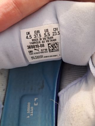 Zapatillas Puma RS-X3 Blancas Celeste