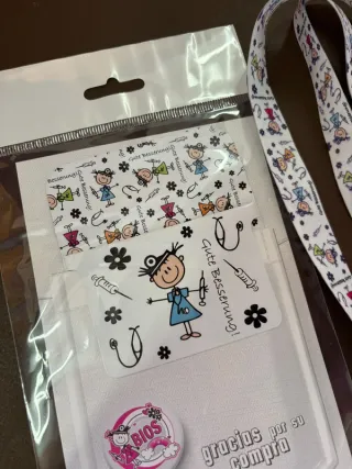 Salvabolsillos e Lanyard Enfermeira