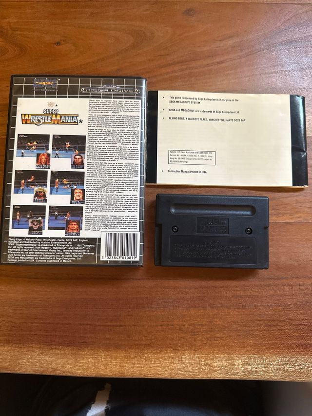 Videojuego Super WrestleMania SEGA Mega Drive