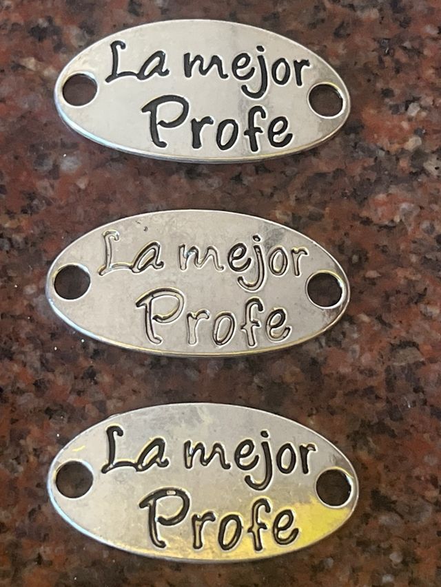 Placa La mejor profe 40x20mm