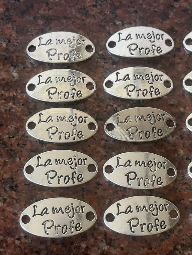 Placa La mejor profe 40x20mm