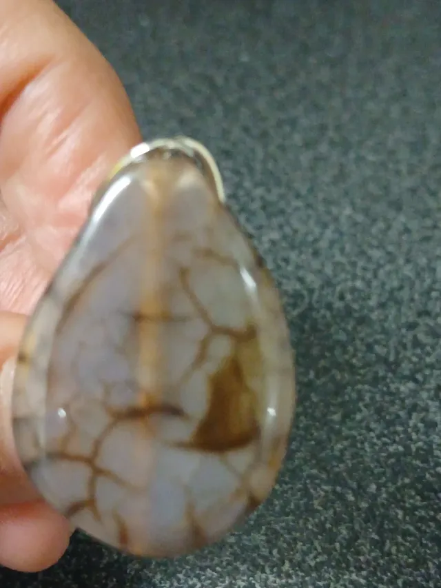 Anel Pedra Natural Ágata Ajustável