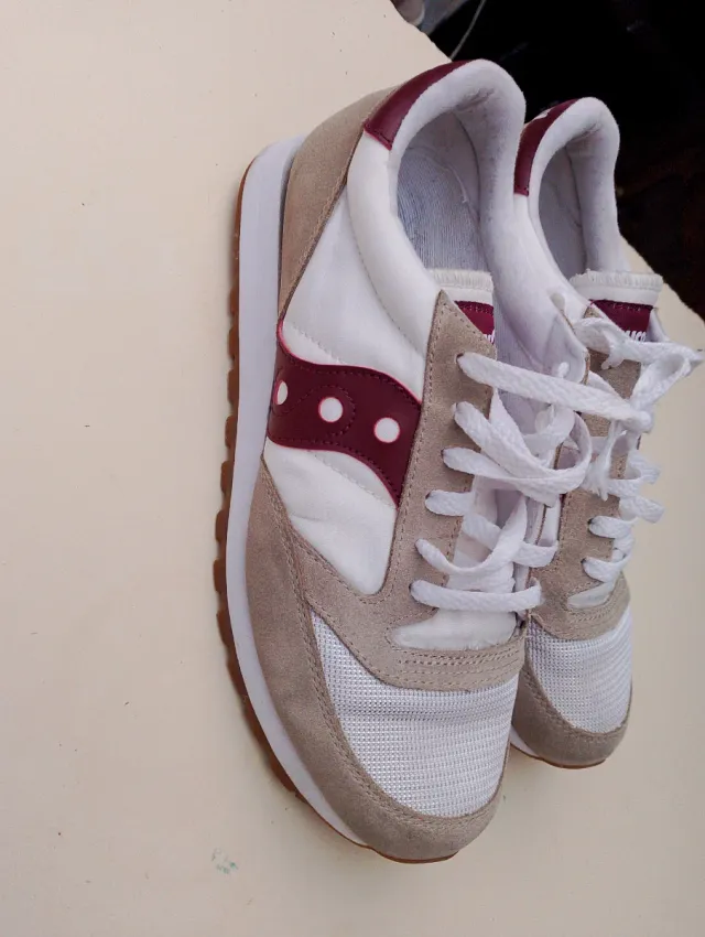 Zapatillas Saucony Hombre Talla 42 Beige/Rojo