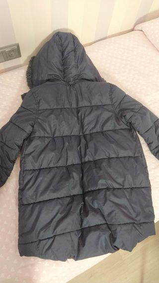 Abrigo niña borreguito interior azul marino 