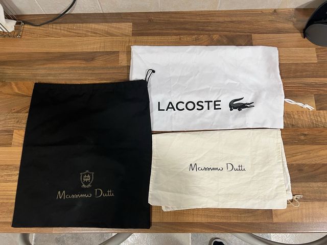Bolsas de tela de marca (Lacoste, Massimo Dutti)
