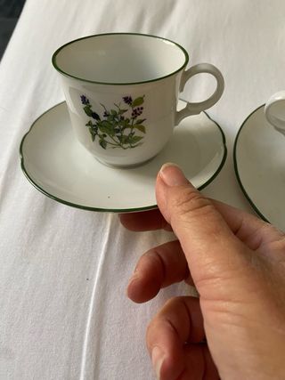 Coppia tazzine con piattini