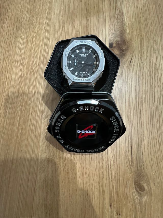 Orologio Casio G-Shock GM2100 Argento Nero