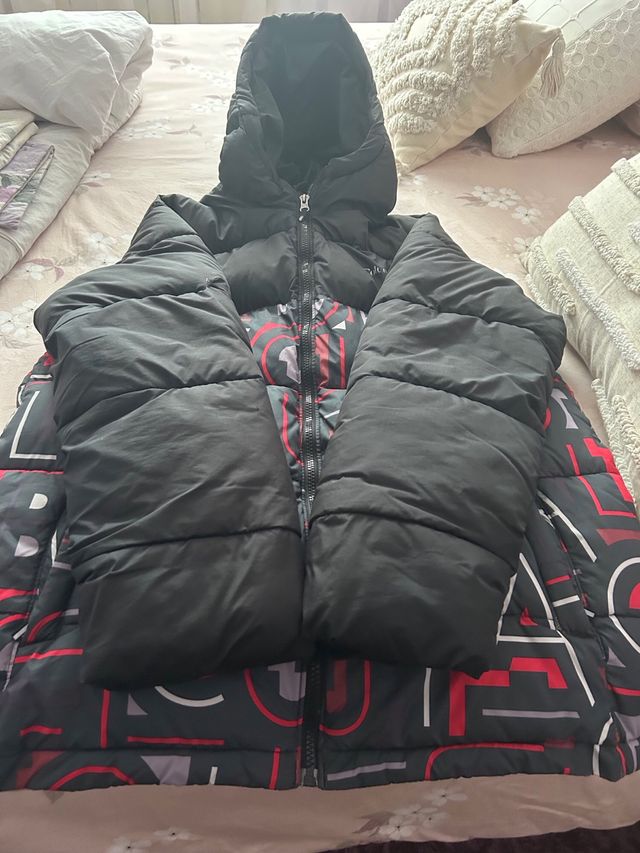 Abrigo Columbia Negro Multicolor