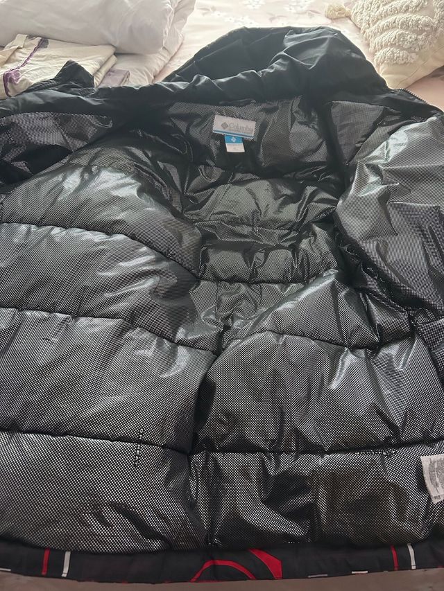 Abrigo Columbia Negro Multicolor