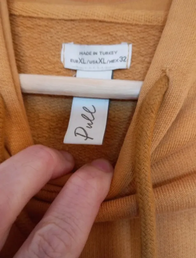 Sudadera Pull&Bear corta XL mostaza