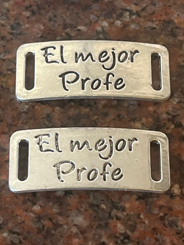 Placa El mejor profe 40x17 mm